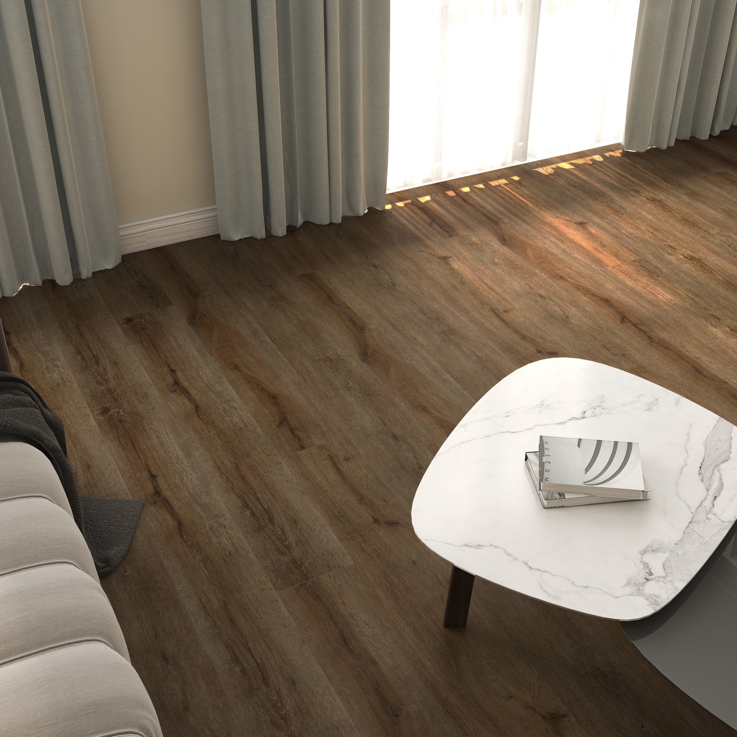 Endura-Bull SPC Vinyl Flooring £35.99 per m2 +VAT 6 x 183 x 1220mm Colour Bradshaw Bronze B186