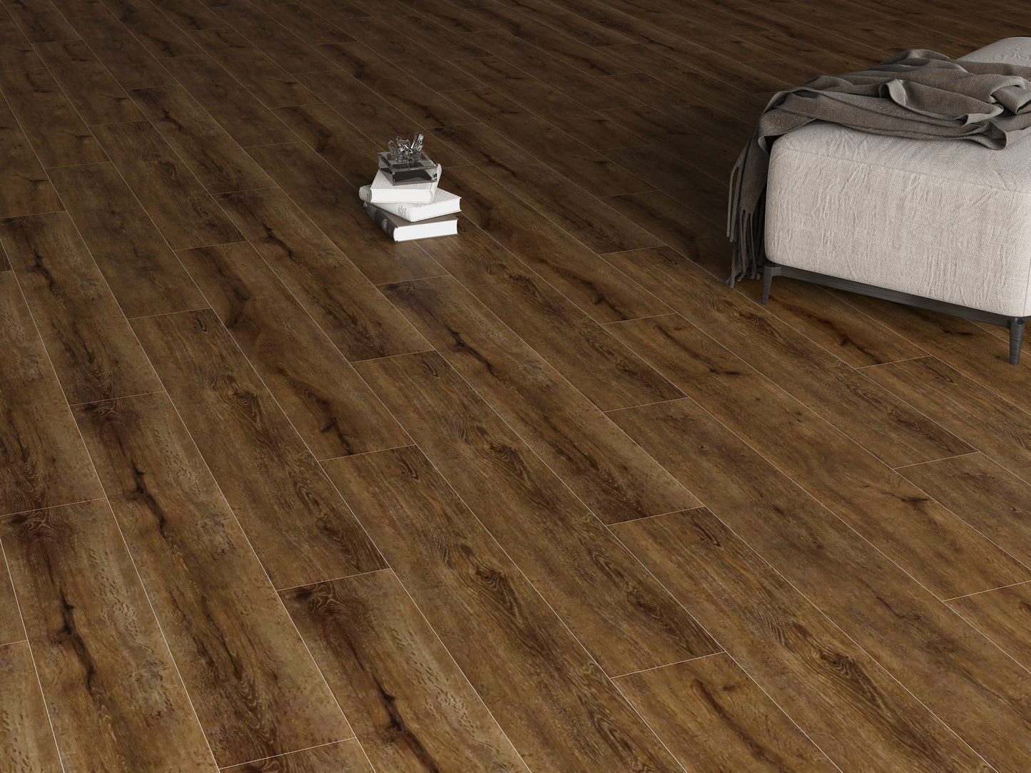 Endura-Bull SPC Vinyl Flooring £35.99 per m2 +VAT 6 x 183 x 1220mm Colour Calder Brown B185