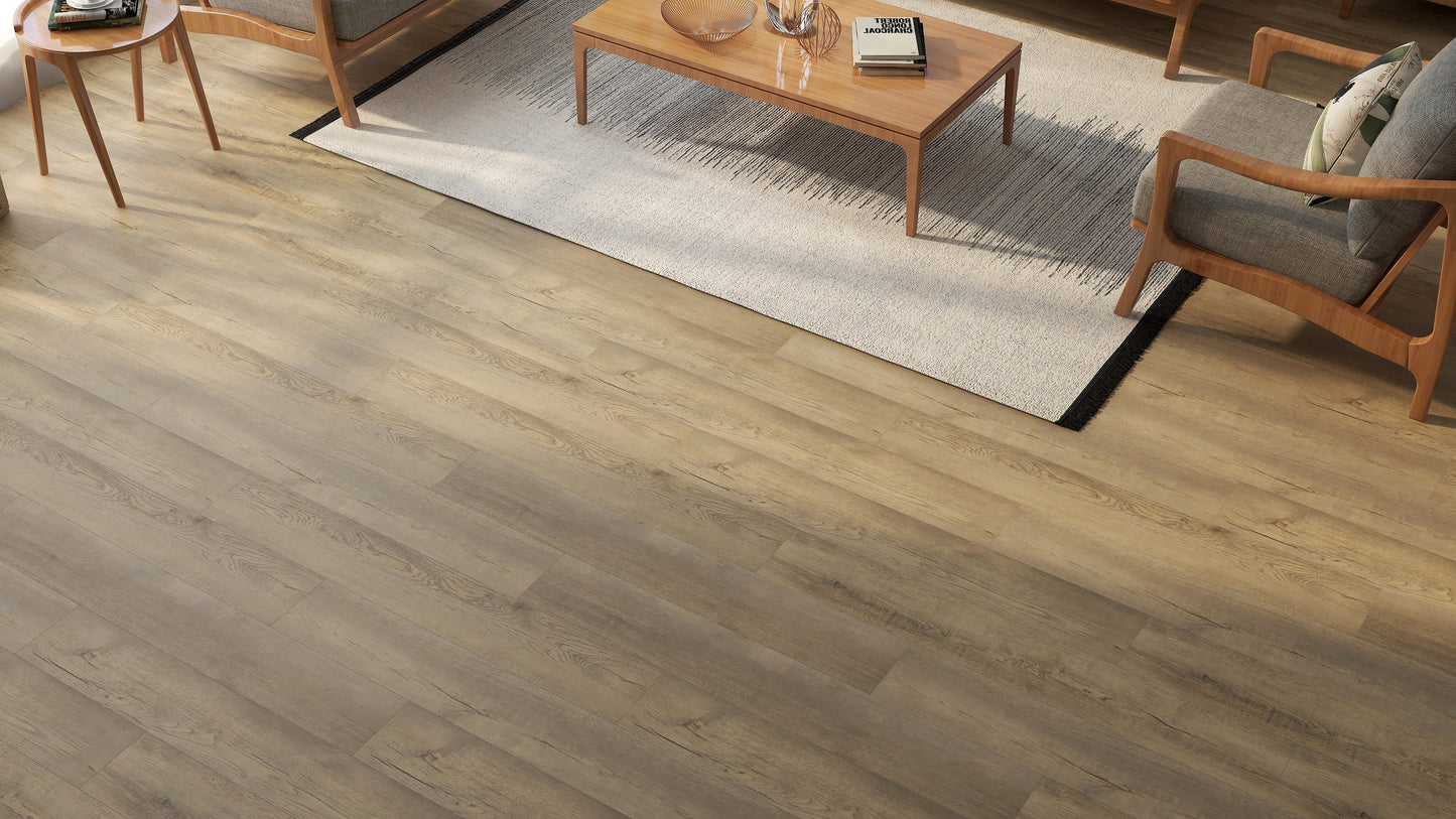 Endura-Bull SPC Vinyl Flooring £35.99 per m2 +VAT 6x183x1220mm Colour Warley Sand B193