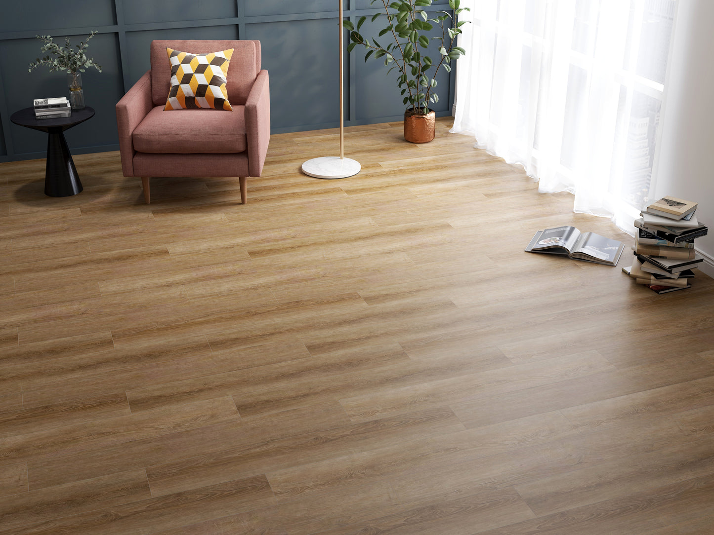 Endura-Bull SPC Vinyl Flooring £35.99 per m2 +VAT 6x183x1220mm Colour Wainhouse Copper B191