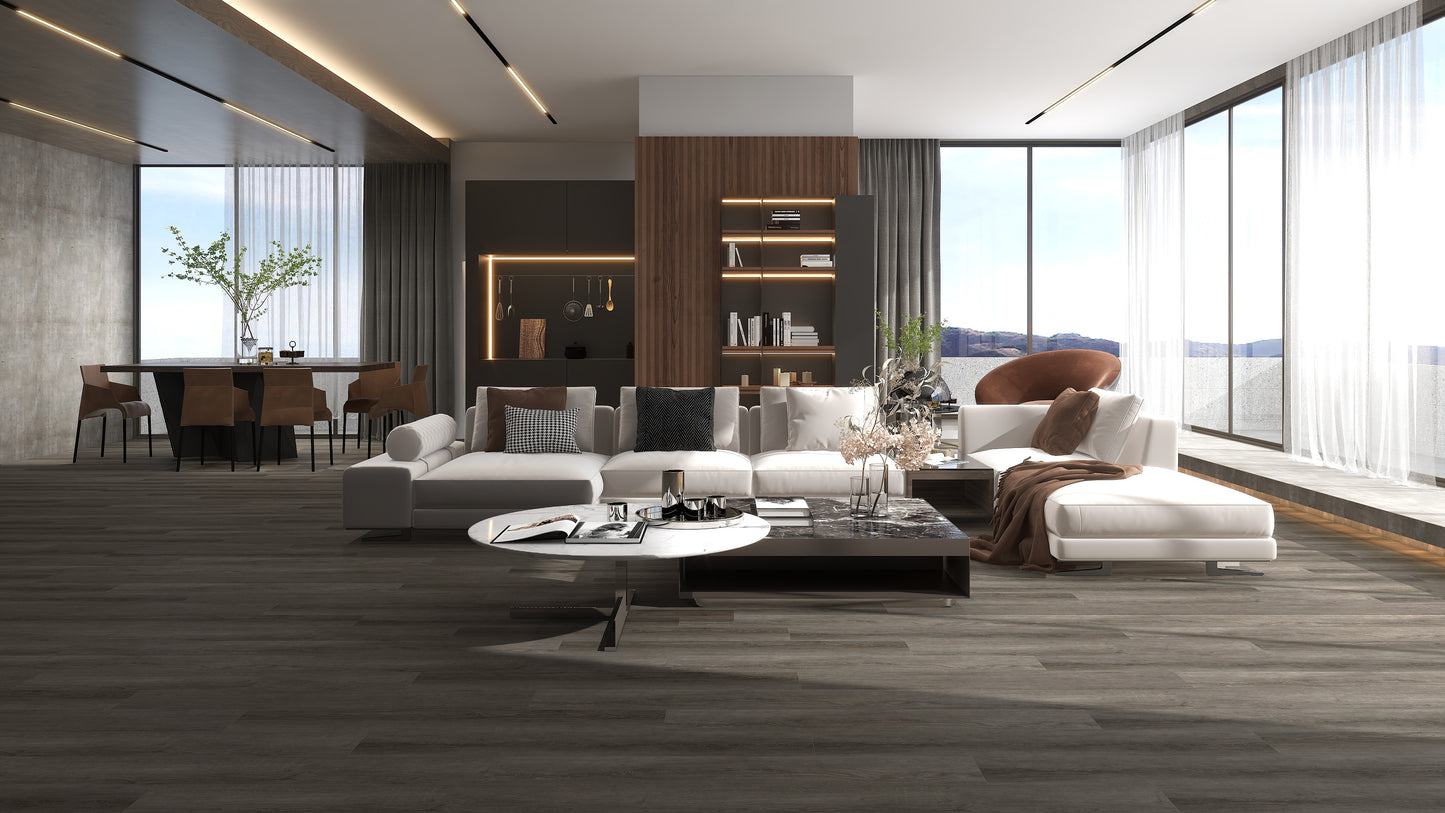 Endura-Bull SPC Vinyl Flooring £35.99 per m2 +VAT 6x183x1220mm Colour Beacon Hill Smoke B192