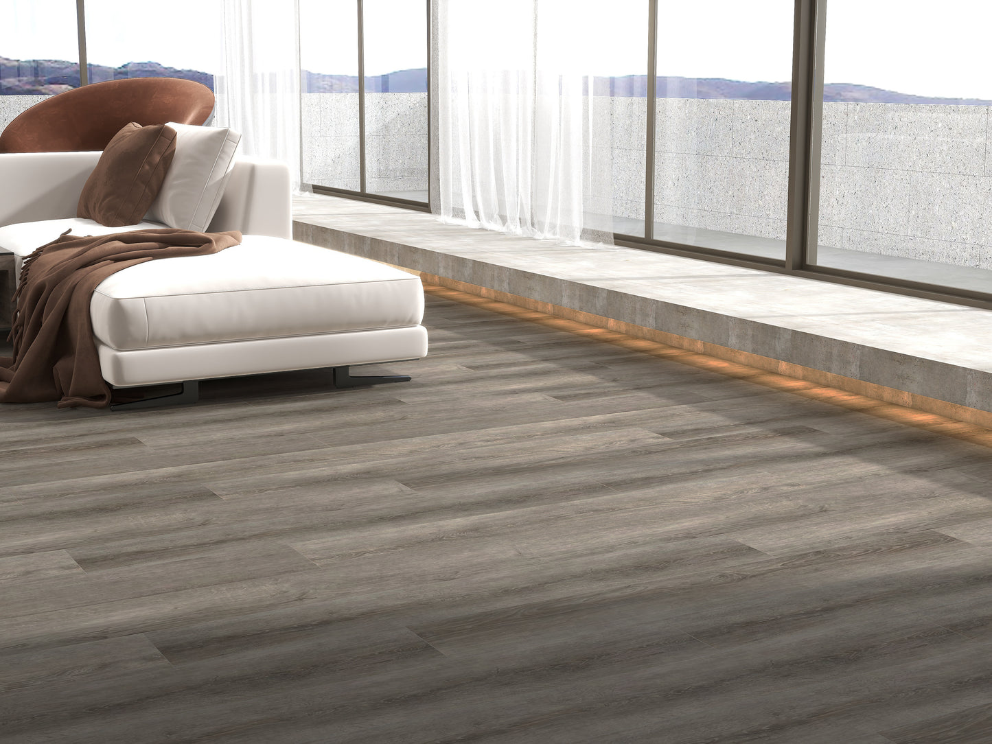 Endura-Bull SPC Vinyl Flooring £35.99 per m2 +VAT 6x183x1220mm Colour Beacon Hill Smoke B192